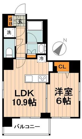 西日暮里フラッツの物件間取画像